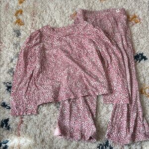 GAP Kids Pink Floral Toddler Top and Botton Set Size 4T